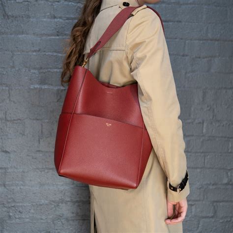 celine sangle bag used|Celine calfskin bag.